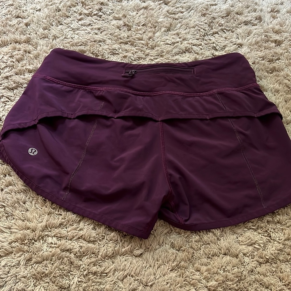 Lululemon speed shorts size 2